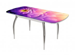 Стол раздвижной Бостон-3 ф/п Астра, 1100*700 мм, белый/хром триумф в Тюмени - mebel-tymen.ru | фото