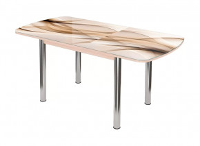 Стол раздвижной Бостон 3, ф/п Бархан, дуб атланта/опоры брифинг в Тюмени - mebel-tymen.ru | фото