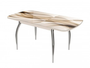 Стол раздвижной Бостон 3, ф/п Бархан, дуб атланта/опоры триумф в Тюмени - mebel-tymen.ru | фото