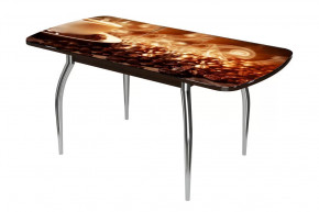 Стол раздвижной Бостон-3 ф/п Кофе, 1100*700 мм, венге/хром триумф в Тюмени - mebel-tymen.ru | фото