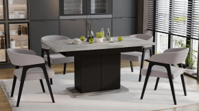 Стол раздвижной «Детройт» Тип 1 Черный, Ателье светлый в Тюмени - mebel-tymen.ru | фото