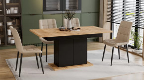 Стол раздвижной «Детройт» Тип 1 Черный, Дуб Крафт золотой в Тюмени - mebel-tymen.ru | фото