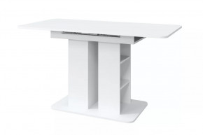 Стол раздвижной ГРАНД (1100/1400*700*754мм), ЛДСП Белый в Тюмени - mebel-tymen.ru | фото