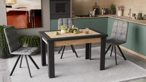 Стол раздвижной «Хьюстон» тип 4 Черный, Дуб Крафт золотой в Тюмени - mebel-tymen.ru | фото