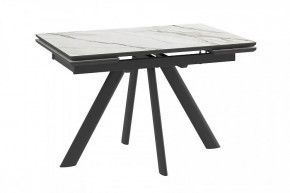 Стол раздвижной Jack-120, calakatta gold st cer/черный в Тюмени - mebel-tymen.ru | фото