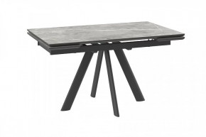 Стол раздвижной Jack-140, stone grey st cer/черный в Тюмени - mebel-tymen.ru | фото