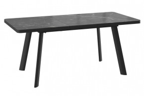 Стол раздвижной LEON LUX RADIAL-140 (1400(1800)*850*750мм), Керамика STONE BLACK ST CER/ЛДСП,мет Черный в Тюмени - mebel-tymen.ru | фото