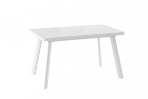 Стол раздвижной LEON LUX RADIAL-140 (1400(1800)*850мм), Стекло/ЛДСП Белый МАТТЕЛЮКС, мет Белый в Тюмени - mebel-tymen.ru | фото