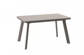 Стол раздвижной LEON LUX RADIAL-140 (1400(1800)*850мм), Стекло/ЛДСП Капучино МАТТЕЛЮКС, металл Капучино в Тюмени - mebel-tymen.ru | фото