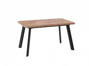 Стол раздвижной LEON LUX RADIAL-140 дуб веллингтон/черный в Тюмени - mebel-tymen.ru | фото