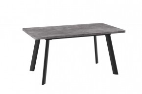 Стол раздвижной LEON LUX RADIAL-160 (1600(2050)*900мм), ЛДСП Дымчатая Керамика, мет Черный в Тюмени - mebel-tymen.ru | фото