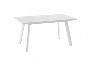 Стол раздвижной LEON LUX RADIAL-160 (1600(2050)*900мм), Стекло/ЛДСП Белый МАТТЕЛЮКС, металл Белый в Тюмени - mebel-tymen.ru | фото