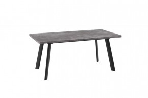 Стол раздвижной LEON LUX RADIAL-180 (1800(2400)*950мм), ЛДСП Дымчатая Керамика, металл Черный в Тюмени - mebel-tymen.ru | фото