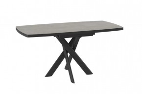 Стол раздвижной LEONEL-110 (1100(1450)*800*750мм), Керамика 68 INDIGO GREY ST CER, металл Черный в Тюмени - mebel-tymen.ru | фото