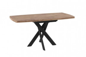 Стол раздвижной LEONEL-110 (1100(1450)*800*750мм), ЛДСП Дуб Велингтон, металл Черный в Тюмени - mebel-tymen.ru | фото