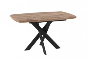 Стол раздвижной LEONEL-130 (1300(1650)*850*750мм), ЛДСП Дуб Велингтон, металл черный в Тюмени - mebel-tymen.ru | фото