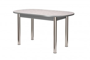 Стол раздвижной овальный ПФ-155г, берилл/титан/хром брифинг в Тюмени - mebel-tymen.ru | фото