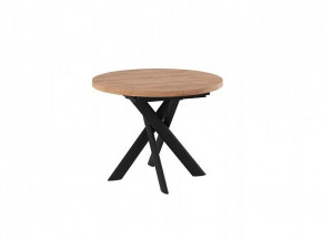 Стол раздвижной RONALDO-100, дуб велингтон/черный в Тюмени - mebel-tymen.ru | фото