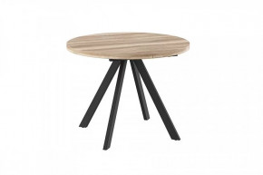 Стол раздвижной RONDO М-100, дуб каньон/черный в Тюмени - mebel-tymen.ru | фото