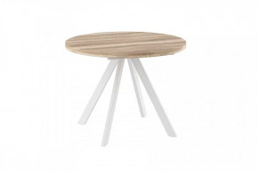 Стол раздвижной RONDO М-90, дуб каньон/белый в Тюмени - mebel-tymen.ru | фото