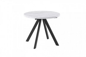 Стол раздвижной RONDO М-90, серый сланец/черный в Тюмени - mebel-tymen.ru | фото