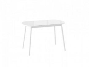 Стол раздвижной ROUND-120, белый/белый в Тюмени - mebel-tymen.ru | фото