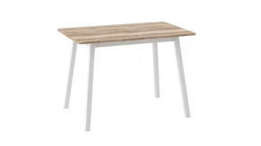 Стол раздвижной TIRK RADIAL-110, дуб каньон/белый в Тюмени - mebel-tymen.ru | фото