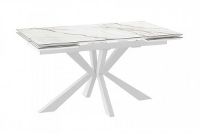 Стол раздвижной Zara-160, calakatta gold st/белый в Тюмени - mebel-tymen.ru | фото