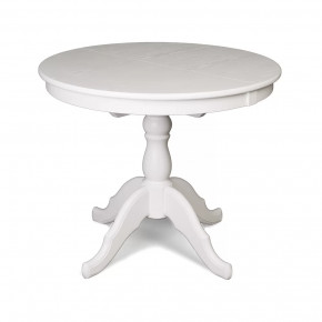 Стол СО круглый раздвижной(белая эмаль/ беленый дуб) в Тюмени - mebel-tymen.ru | фото