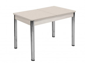 Стол Триумф пластик раздвижной 1350 опора круглая подстолье беленый дуб #0411 в Тюмени - mebel-tymen.ru | фото