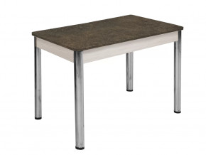 Стол Триумф пластик раздвижной 1350 опора круглая подстолье беленый дуб #0415 в Тюмени - mebel-tymen.ru | фото