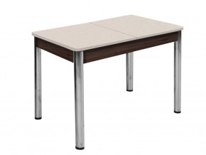 Стол Триумф пластик раздвижной 1350 опора круглая подстолье венге #0411 в Тюмени - mebel-tymen.ru | фото