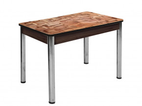 Стол Триумф раздвижной опоры круглые хром #1163232625 в Тюмени - mebel-tymen.ru | фото