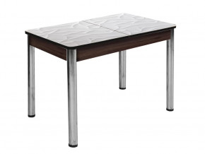 Стол Триумф раздвижной опоры круглые хром #149690804-2 в Тюмени - mebel-tymen.ru | фото