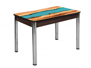 Стол Триумф раздвижной опоры круглые хром #1646003665 в Тюмени - mebel-tymen.ru | фото