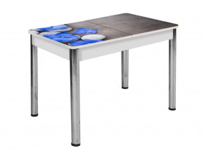 Стол Триумф раздвижной опоры круглые хром #289075892 в Тюмени - mebel-tymen.ru | фото