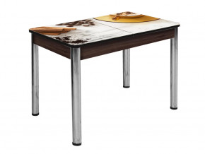 Стол Триумф раздвижной опоры круглые хром #293939504 в Тюмени - mebel-tymen.ru | фото