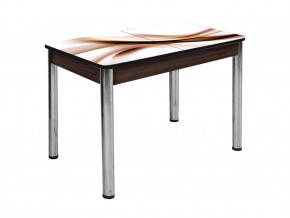 Стол Триумф раздвижной опоры круглые хром #319190186 в Тюмени - mebel-tymen.ru | фото