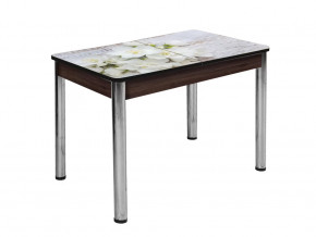 Стол Триумф раздвижной опоры круглые хром #443439742 в Тюмени - mebel-tymen.ru | фото