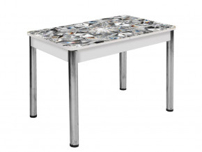 Стол Триумф раздвижной опоры круглые хром #734555533 в Тюмени - mebel-tymen.ru | фото