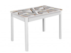 Стол Триумф раздвижной опоры полуовал массив белый #1045720792 в Тюмени - mebel-tymen.ru | фото