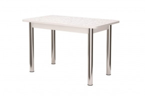 Стол заоваленный ПФ-130, 1000*590 мм, сахара/белый/хром брифинг в Тюмени - mebel-tymen.ru | фото