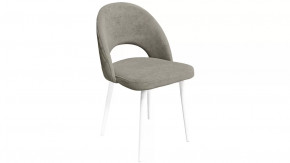 Стул «Амели» (конус Т2) Белый муар, Велюр DREAM Beige (бежевый) в Тюмени - mebel-tymen.ru | фото