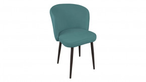 Стул «Боско»  Черный муар, Велюр DREAM Mint (бирюзовый) в Тюмени - mebel-tymen.ru | фото