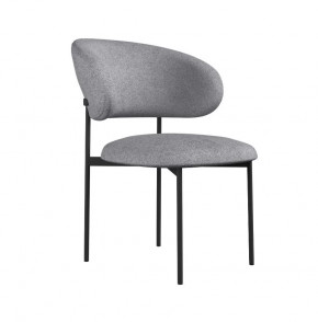 Стул DikLine 201 NS10 GREY, ножки черные в Тюмени - mebel-tymen.ru | фото