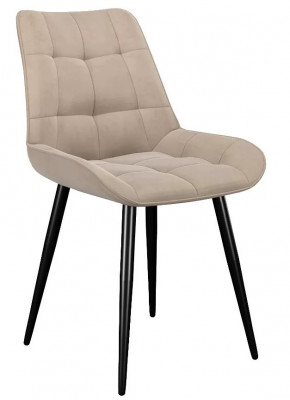 Стул DikLine 206М B03 BEIGE, ножки черные в Тюмени - mebel-tymen.ru | фото