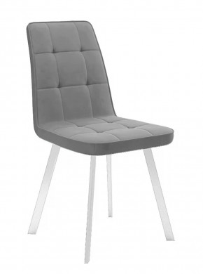 Стул DikLine 207 B22 GREY /ножки белые в Тюмени - mebel-tymen.ru | фото