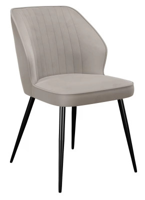 Стул DikLine 222М B03 BEIGE, ножки черные в Тюмени - mebel-tymen.ru | фото