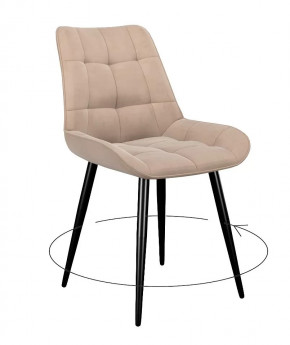 Стул DikLine 226 поворотный B03 BEIGE, ножки черные в Тюмени - mebel-tymen.ru | фото