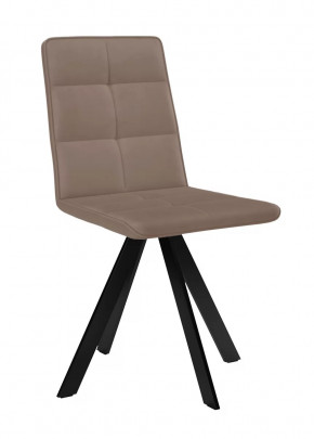 Стул DikLine 230 поворотный B5 LATTE, ножки черные в Тюмени - mebel-tymen.ru | фото